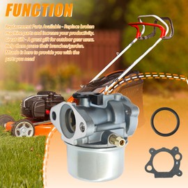 Mtanlo 799868 Carburetor for 799868 498170 497586 497314 698444 498254 497347, Engine Carburetor Replacement Kit with RJ19LM Spark Plug Fuel Filter