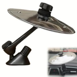 Car Cymbals Air Vent Mini Drum Crash Cymbal Car Crash Cymbal Car Vehicles Interior 360° Rotatable Car Drum Air Vent for Drummers Music Lovers Driving Entertainment Silver