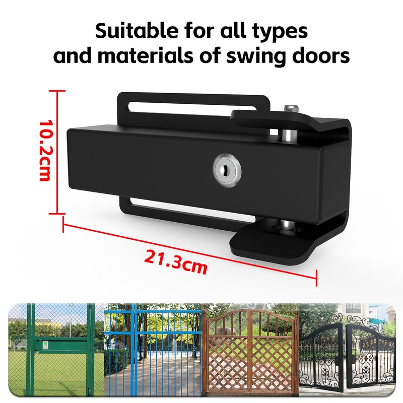 JUJAING DS-02 Universal Automatic Electric Gate Lock for 12-24V DC