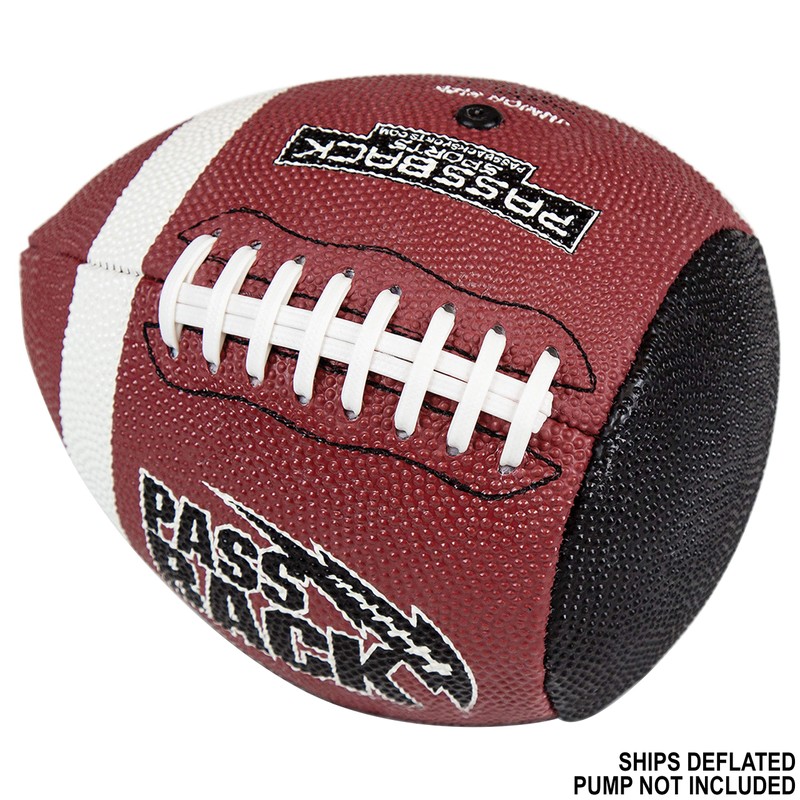 Passback Junior Rubber Football, Ages 9-13, Youth Training Football, (Ships