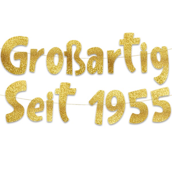 Great Since 1955 Glitter Banner Party Decorations and Supplies for