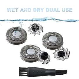 2024 Upgraded 3Pcs Shaver Replacement Blades with Clean Brush For SweetLF Electric Shavers SWS7105 and SWS7105BK