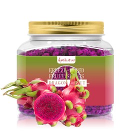 Freeze-Dried Dragon Fruit, Freeze-Dried Fruit, 185g/6.5302, No Added Sugars, Dry Dragon Frui-t, ideal for Infusing Drinks, Baked Goods and Water