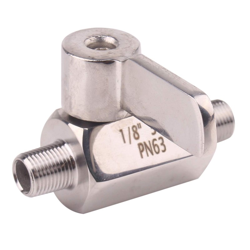 DERNORD Stainless Ball Valve - 1/8 Inch NPT Thread Male
