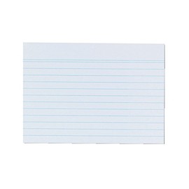 Herlitz File 600 Cards Lined A6 Pack of 100 in a pack of 6 white