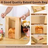 Sublaga Bread Bags with Tin Tie Tab Lock, 70 Pack