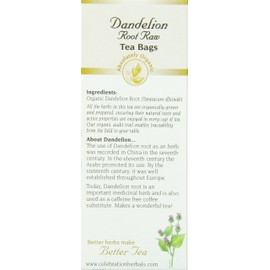 CELEBRATION HERBALS Organic Raw Dandelion Root Tea, 24 CT