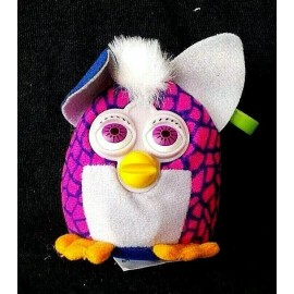 Tiger Electronics Furby Giraffe Key Chain McDonalds Happy Meal #9 Soft Toy Purple Pink 2000 lot 2