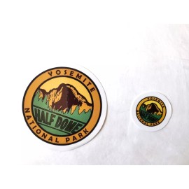 Yosemite National Park Sticker Set - 52mm (2 inches) and 24mm (1 inch)