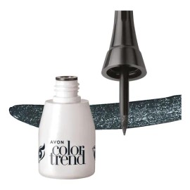 Avon Delineador Liquido Color Trend Punta Fina 3ml 1 Pieza Negro Mate