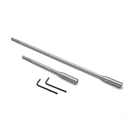 1/4 Hex Extension Drill Bit Set 6" and 12" Wood Spade Drill Bit Extension with 2 Wrench Keys for Wood Turners Construction Accessories