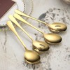 Gold Serving Spoons 8 Pieces, ReaNea Stainless Steel Serving Utensils