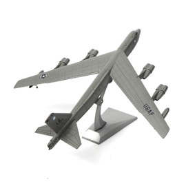 SEBUNAS 1/200 Scale B-52 Stratofortress Aircraft Model USAF Red Devils Strategic Heavy Bomber Miniature Metal Diecast Military Airplane Model Kit with Stand for Adults Collection Gift