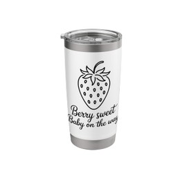 Berry Sweet Baby on the Way Strawberry Shower Stainless Steel Insulated Tumbler