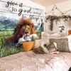 Homewelle Lion Lamb Bible Verse Tapestry Christian Religious Scripture Wall