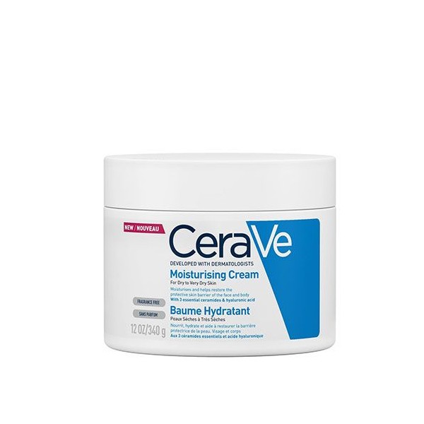 CeraVe Moisturising Cream 340gr for Face/Body for Dry & Very