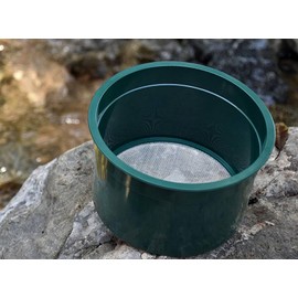 SE 6-Inch 8-Piece Mini Stackable Sifting Pan Set - Assorted Mesh Sizes for Prospecting, Sieving Soil, Pellets, Minerals and More