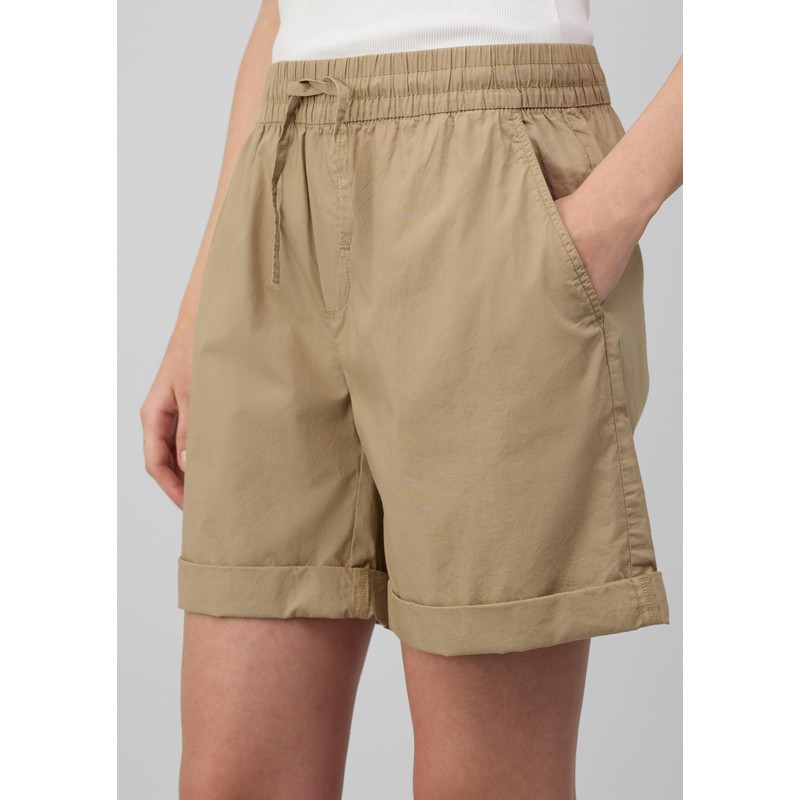 s.Oliver Lightweight Relaxed Fit Cotton Blend Shorts, light brown, 42