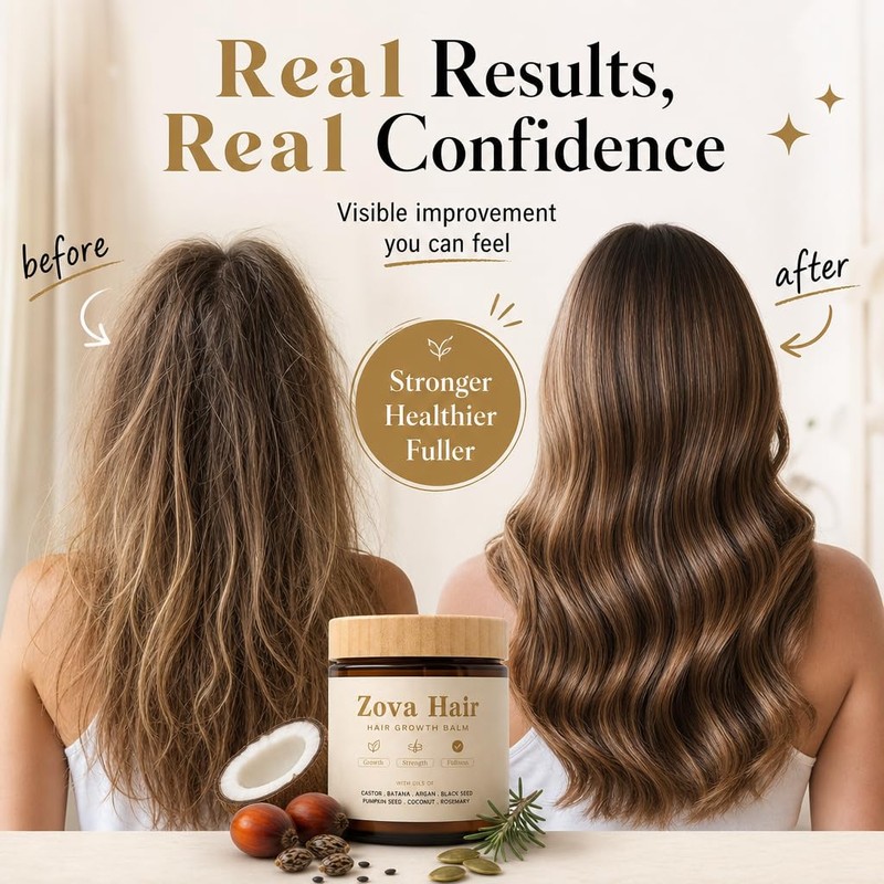 1PCSZova Hair Growth Balm,Deep Scalp Nourishing Hair Treatment
