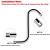 NearMoon S Shaped Shower Head Riser Arm, Shower Extender Arm