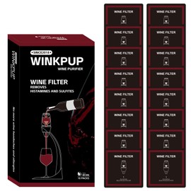 Wine Filter For Histamines And Sulfite: Remover Histamines Sulfite Prevent Wine Sensitivities - Disposable Filter Bag(16 Packs)