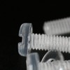 50x Transparent Clear M4 x 20mm Slotted Head Bolts, Nuts,