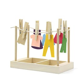 Kiddison Montessori Clothesline Activity Set – Practical Life Preliminary Exercise for Casa (Age 3+)