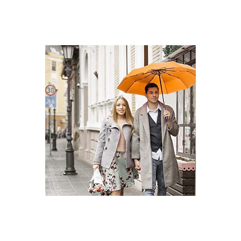 ZOMAKE Compact Umbrella, Auto Open & Close Travel Folding Umbrella,