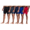 DEVOPS Men's Compression Shorts (X-Large, Black/Charcoal/Navy/Blue/Red)