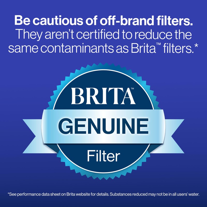 Brita Tahoe Water Filter Pitcher, BPA-Free Water Pitcher, Replaces 1,800