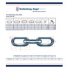 Tecklenborg Kegel GmbH V4A Stainless Steel Chain, 2.0 Metres, 3