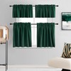 DONREN Mini Blackout Curtains for Bedroom with Rod Pocket -