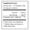 NuSci Pure D-Aspartic Acid (DAA) Powder AJI Quality Standard (1000