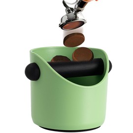 Mini Coffee Knock Box, Small Knock Box Espresso, Knock Box Small, Coffee Mini Knock Box With Removable Knock Bar And Non-Slip Rubber Base (Green)
