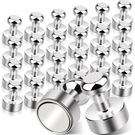 Pack of 26 Magnets Strong, Small Magnets Extra Strong, Strong Magnets Magnets Strong Hold Neodymium Magnets, Fridge Magnets, Magnets for Magnetic Board, Whiteboard Magnets for Pin Board, Pegboard