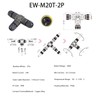 KLJ Waterproof Cable Connector, IP68 Connection Terminals, 2-Pin M20 Plug,