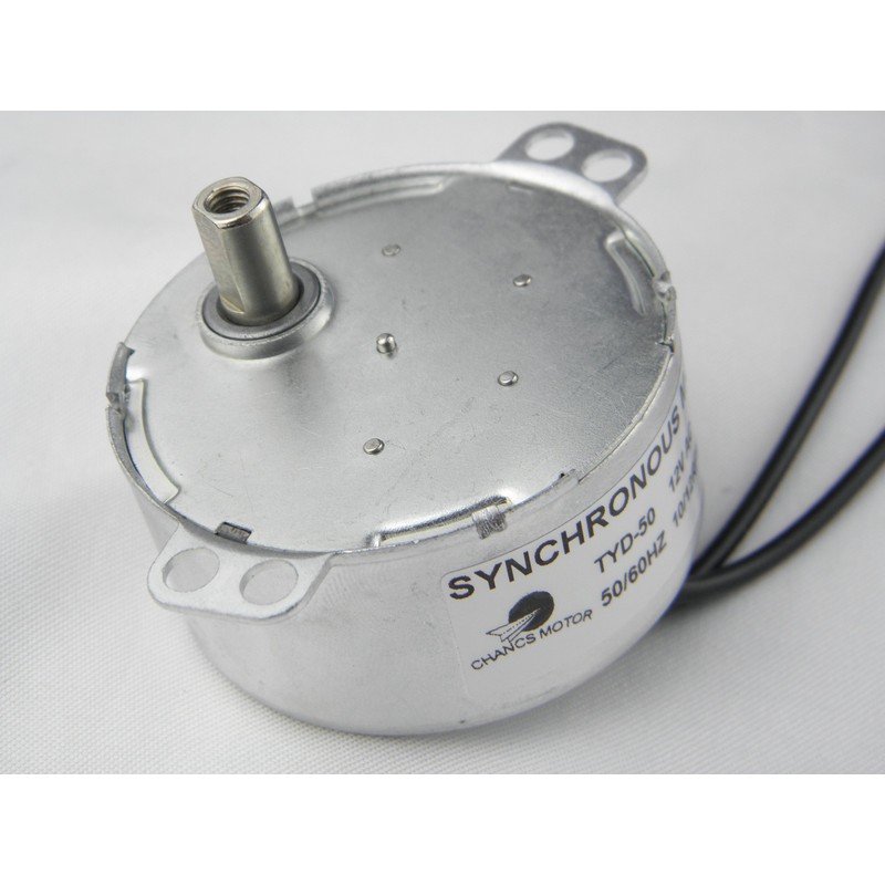 CHANCS Synchronous Synchron Motor TYD-50 12V AC 10-12RPM Flush Shaft