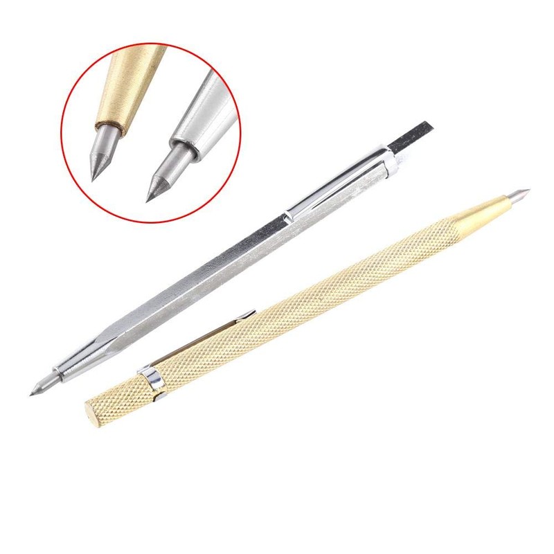 FTVOGUE Pocket Carbide Tip Scriber, Hand Tools Scribers Etching Engraving