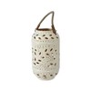 Decoris Cream Iron Lantern 15cm Diameter 27cm Height One Size