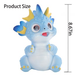 Dinosaur Piggy Bank for Kids, Unbreakable Dragon Money Coin Bank for Boys and Girls, Great Gifts for Birthday, Easter, Christmas