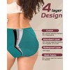 BAMBOO COOL Womens Period Underwear Heavy Flow Absorbent Panties High