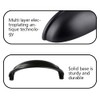 Lakaemfis 2 Pcs Hardware Bin Cup Handles Half Moon Shell