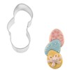 R&M Stacked Eggs 3.75" Tinplated Cookie Cutter, Silver