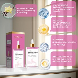 Lanthome Smooth Donut after Shave Oil Women for Smooth Skin, Prevent Ingrown Hairs & Dryness Soothe, Hydrate & Calm Post-Shave Skin for Sensitive Skin Soft Serve After Shave Oil 100 mL