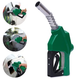 Fuel Nozzle 1 Inch Automatic Gas Fuel Oil Nozzle, Heavy Duty 1" Inch Inlet Thread Auto Shut Off Diesel Oil Fuel Nozzle 32 GPM High Flow Auto Fuel Gun Nozzle