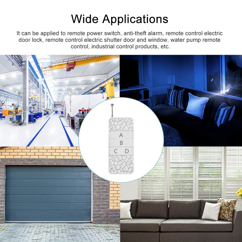 DC12V 4-channel Learning Code Wireless Controller with Medium Power Wireless