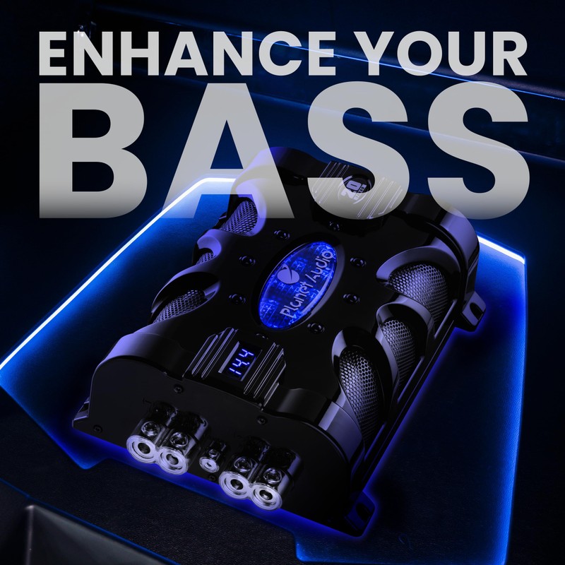 Planet Audio PC20F Car Capacitor - 20 Farad, Energy Storage,