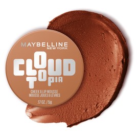 Maybelline Cloudtopia Blush for Cheeks and Lip Mousse, Ultra-Vivid, Pigmented Formula for Up to 14HR of Blush and Lip Makeup Color, Toasted Sky, 1 Count