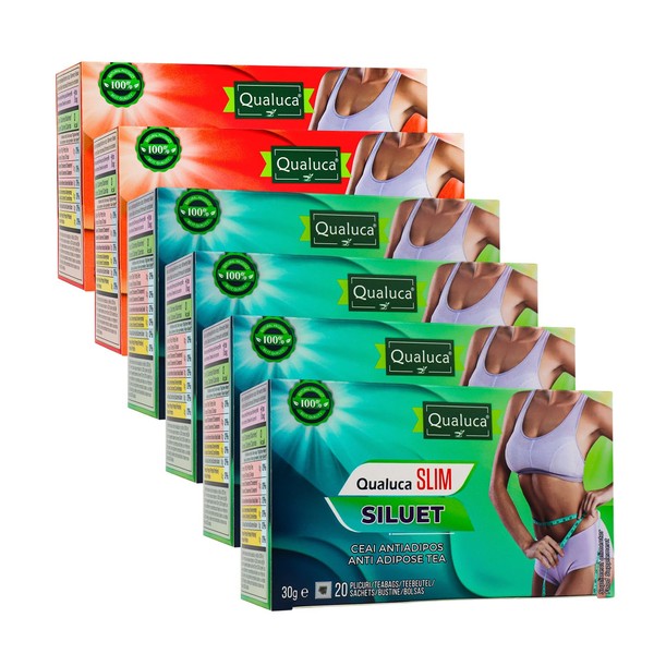 Qualuca, Silhouette & Detox Complex - 45 Days | Tea