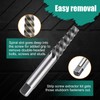 COMOWARE 10pcs Screw Extractor & Left Hand Drill Bit Set,